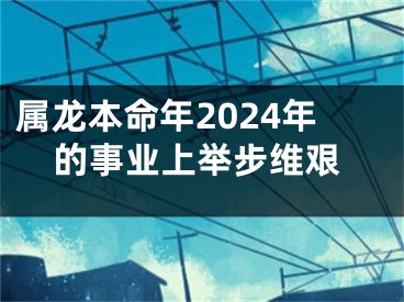 属龙本命年2024年的事业上举步维艰