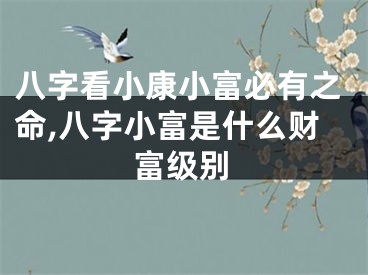 八字看小康小富必有之命,八字小富是什么财富级别