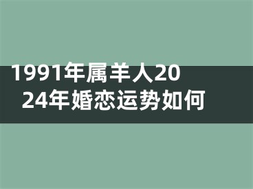 1991年属羊人2024年婚恋运势如何