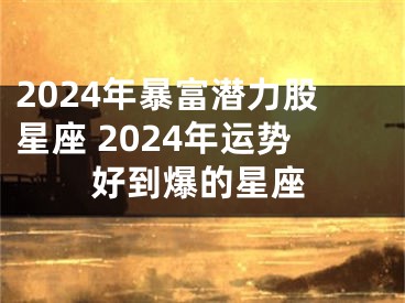 2024年暴富潜力股星座 2024年运势好到爆的星座