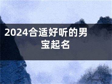 2024合适好听的男宝起名