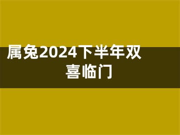 属兔2024下半年双喜临门