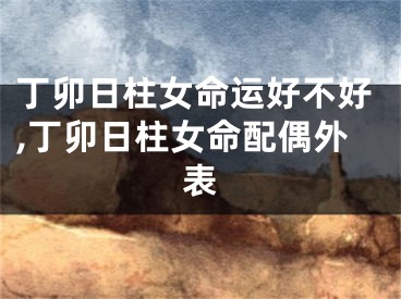 丁卯日柱女命运好不好,丁卯日柱女命配偶外表