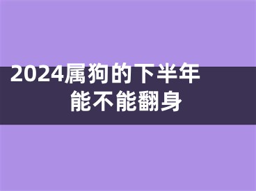 2024属狗的下半年能不能翻身