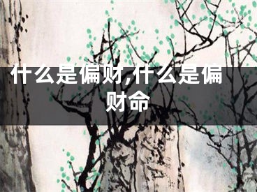 什么是偏财,什么是偏财命