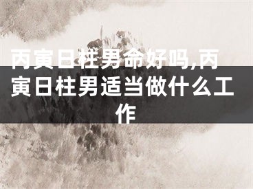 丙寅日柱男命好吗,丙寅日柱男适当做什么工作