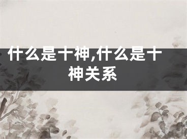 什么是十神,什么是十神关系