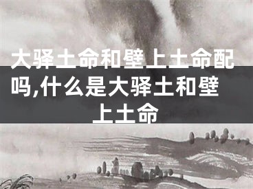 大驿土命和壁上土命配吗,什么是大驿土和壁上土命