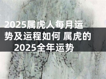2025属虎人每月运势及运程如何 属虎的2025全年运势