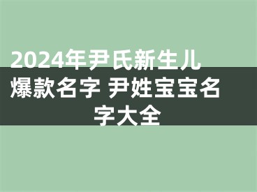 2024年尹氏新生儿爆款名字 尹姓宝宝名字大全