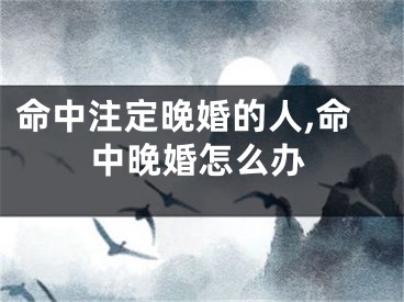 命中注定晚婚的人,命中晚婚怎么办
