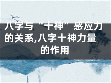 八字与“十神”感应力的关系,八字十神力量的作用