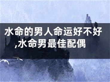 水命的男人命运好不好,水命男最佳配偶