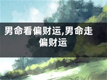 男命看偏财运,男命走偏财运