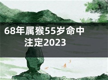 68年属猴55岁命中注定2023