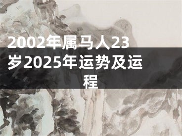 2002年属马人23岁2025年运势及运程