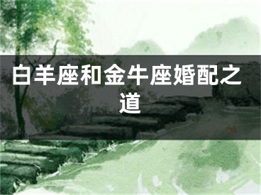 白羊座和金牛座婚配之道