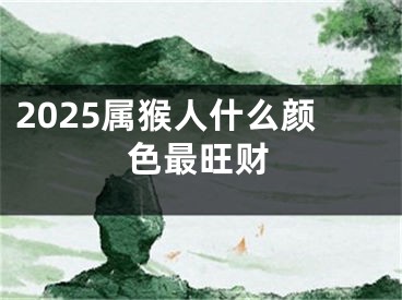 2025属猴人什么颜色最旺财
