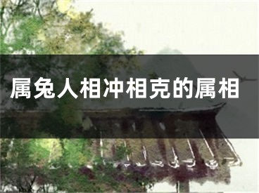属兔人相冲相克的属相