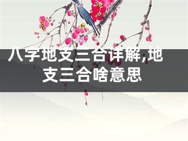 八字地支三合详解,地支三合啥意思
