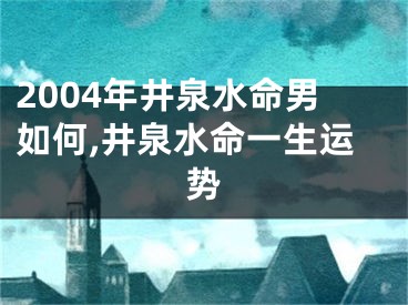 2004年井泉水命男如何,井泉水命一生运势