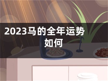 2023马的全年运势如何