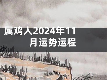 属鸡人2024年11月运势运程