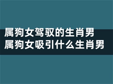 属狗女驾驭的生肖男 属狗女吸引什么生肖男