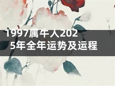 1997属牛人2025年全年运势及运程