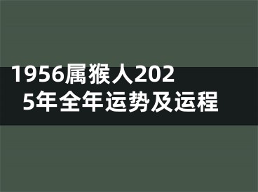 1956属猴人2025年全年运势及运程