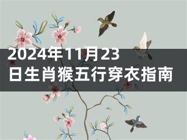 2024年11月23日生肖猴五行穿衣指南