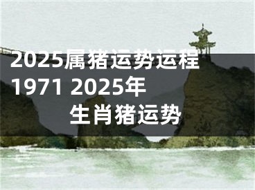 2025属猪运势运程1971 2025年生肖猪运势