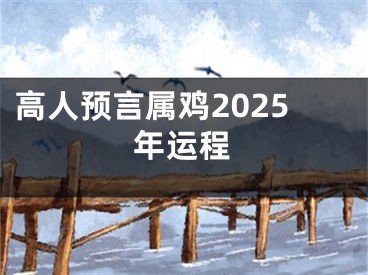高人预言属鸡2025年运程