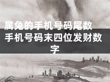 属兔的手机号码尾数 手机号码末四位发财数字