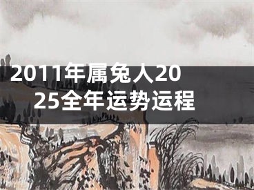 2011年属兔人2025全年运势运程