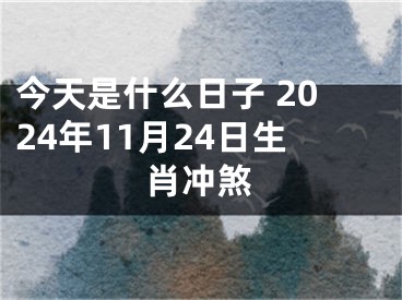 今天是什么日子 2024年11月24日生肖冲煞