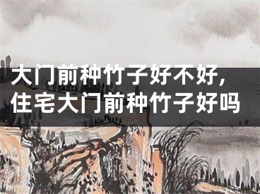 大门前种竹子好不好,住宅大门前种竹子好吗