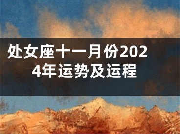处女座十一月份2024年运势及运程