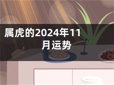 属虎的2024年11月运势