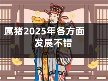 属猪2025年各方面发展不错