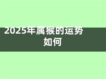 2025年属猴的运势如何
