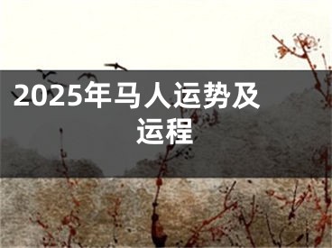 2025年马人运势及运程