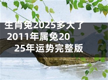 生肖兔2025多大了 2011年属兔2025年运势完整版