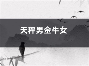 天秤男金牛女