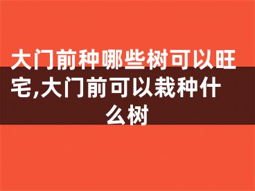 大门前种哪些树可以旺宅,大门前可以栽种什么树