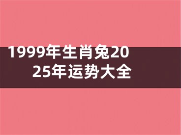 1999年生肖兔2025年运势大全