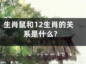 生肖鼠和12生肖的关系是什么?