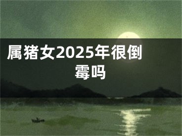 属猪女2025年很倒霉吗