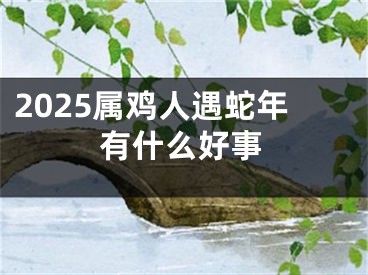 2025属鸡人遇蛇年有什么好事