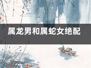 属龙男和属蛇女绝配